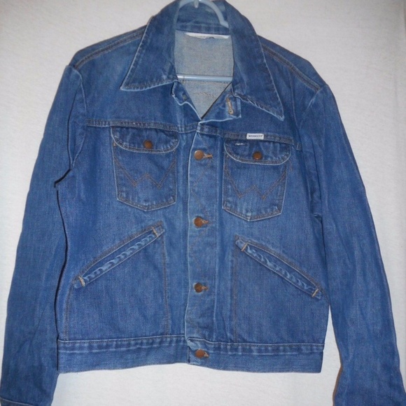 Wrangler Other - Vintage Wrangler denim Jacket Western Horseman